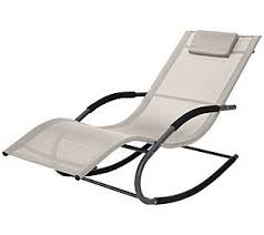 Owen Outdoor Rocking Lounger Qvc Com In 2020 Lounge Chair Outdoor Patio Lounge Chairs Lounger
