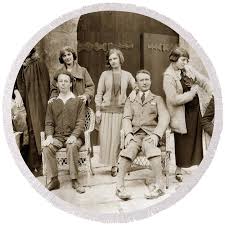 Ruth and Edward Kuster Theatre of the Golden Bough 1924 Wood Print by  Monterey County Historical Society