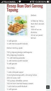 Ikan Dori Goreng Tepung Resep Ikan Resep Masakan Makanan Laut