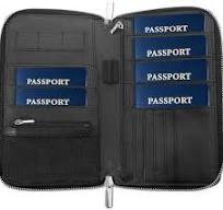 Amazon.com | RFID Blocking Family Passport Holder Wallet 6 ...