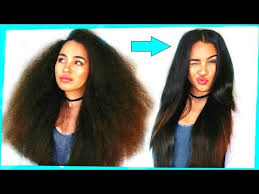 Do you ponder how to fix frizzy hair nearly every day because you suffer from it consistently? Curly To Straight Hair Tutorial No Frizz On Naturally Curly Hair How I Straighten My Hair Youtube