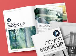 Take A Look At The Brochure Mock Up With Cover And Back Cover Add You Own Design In Secs With Smartob Magazine Mockup Free Magazine Mockup Magazine Mockup Psd