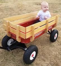 It brought countless hours and joy to thousands of kids. Radio Flyer 36 All Terrain Steel Wood Wagon Air Tires Red Walmart Com Walmart Com