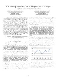 The authorities seek to position malaysia as a gateway to. Pdf An Examination Of Fdi In China Singapore And Malaysia