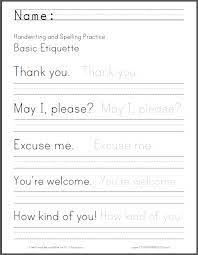 Printable alphabet writing practice sheets pdf download them or. Basic Etiquette Writing Worksheet Student Handouts Handwriting Worksheets For Kids Free Handwriting Worksheets Handwriting Worksheets
