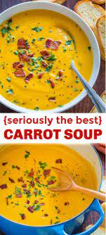 Creamy thai carrot sweet potato soup. Carrot Soup Recipe Carrot Soup Recipes Best Carrot Soup Recipe Soup Recipes