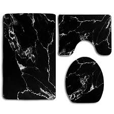 Toilet lid cover and rug set. Buy Black Marble I 3 Piece Bathroom Rugs Set Bath Rug Contour Mat Toilet Lid Cover By Felix Honey On Dot Bo