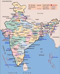 Cities Map Of India With States Capitals Tourist Places Best Tour Packages