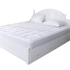 King Size Mattress Pad Hypoallergenic Alternative Down Luxury Pillow Top Mattress Cover With Deep Pocket Fits M Mattress Pillow Top Mattress King Size Mattress