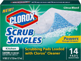 These kitchen faucets have all been quality tested to power clean™ spray technology provides 50 percent more spray power versus most of our. Clorox Citrus Blend Scrub Singles Kitchen Pads Shop Sponges Scrubbers At H E B