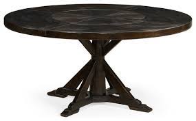 30 948 просмотров 30 тыс. In Stock 60 Dark Ale Round Dining Table With Inbuilt Lazy Susan Traditional Dining Tables By Jonathan Charles Fine Furniture Houzz