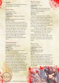 Valentines Spells Homebrewed For Dungeons And Dragons 5th Edition By Me Artist I D D Dungeons And Dragons Dungeons And Dragons Homebrew Dungeons And Dragons 5