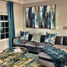 An amber cabinet adds even more variety. New The 10 Best Home Decor With Pictures Instainspo Inspo Decor Homedec Teal Living Room Decor Living Room Decor Apartment Teal Living Rooms
