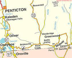 Rock Creek Bc Map Bc Maps, Kettle River, Thompson-Okanagan