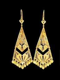 21k Gold Earring Earring 6431 Gold Earrings Gold Jewelry Earrings Gold Jewelery