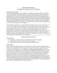 Critique article is the paper to make students highlight their evaluation of a particular article, book, statement, etc. Pdf Comparative Poetry Writing Assignment Eric Hood Academia Edu