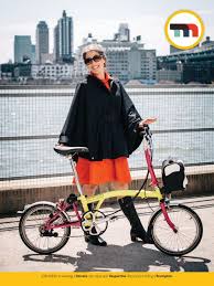 Momentum Mag Be Chic Be Ny Look Book 2014 Johanna Bicycle Fashion Brompton Bicycle