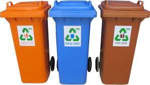 This set comes with three colour coded bags, one for plastic, one for glass and one for the paper. The Difference Of Colourful Bins Think Green Think Clean