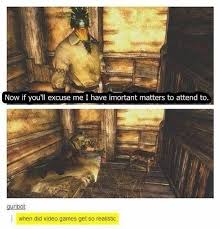 Skyrim Is So Realistic Https Ift Tt 2tl9yuo Check Out Mystikz Gaming Https Ift Tt 2tvnfmj Skyrim Funny Skyrim Skyrim Memes