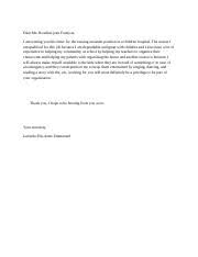 Ready for an expert to write your resume? Hosa Resume Job Seeking Skills Docx Dear Ms Roseline Jean Franois I Am Writing You This Letter For The Nursing Assistant Position In A Children Course Hero