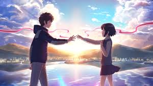 Image of kado untuk sahabat perempuan tlpwa. Wallpaper Id 166640 Anime Guy Anime Couple Couple Crying Anime Kimi No Na Wa Smile Sunset Miyamizu Tachi Tachibana School Uniform Lake Red Thread Tachi Itomori Sky Tears Tachibana Your Name