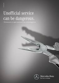 The Dangers Of Unofficial Service Campaigns Of The World Ads Creative Mercedes Benz Service Print Ads