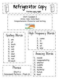 Pearson Reading Street Refrigerator Copies 1st Grade Reading Street First Grade Reading Grade Spelling