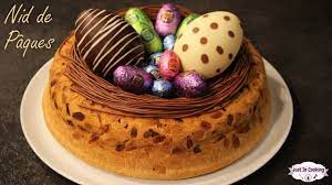 Gateau de paques crème pour gateau gateau chocolat bonbon gateau espagnol crème anglaise gateau anniversaire tartes recette dessert. Recette De Gateau Nid De Paques Biscuit De Savoie Et Mousse Au Chocolat Youtube