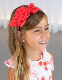 Diadema Nina Flor Roja Abel Lula Diademas Para Ninas Diademas Vestidos Para Ninas