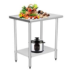 Check out durable and proficient kitchen work table for all types of commercial kitchens and catering purposes. Buy Hoccot Stainless Steel Prep Work Table With Adjustable Shelf Kitchen Island With Storage Commercial Workstations Nsf Certified Utility Table In Kitchen Garage Laundry Room Outdoor Bbq 24x30 Online In Turkey B08sqb7m53