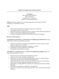 Jonathan stump professional summary reliable engineering technician with comprehensive experience in private as well as government projects. Sample Civil Engineering Technician Resume Engineering Storm Drain