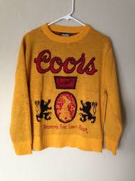 Vintage Original 1970 S Coors Banquet Beer Sweater Mens Small Made In Usa Beer Sweater 1970s Sweater Men Sweater