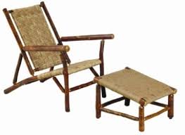 Sun River Deck Chair And Ottoman Old Hickory Furniture Old Hickory Furniture Rustic Outdoor Furniture Hickory Furniture