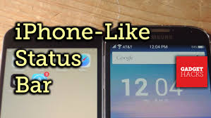 Get Your Android Status Bar Looking Like An Iphone S How To Youtube