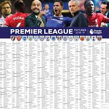 Manchester united and manchester city will not feature in the first gameweek. These Are The English Premier League Fixtures For 2018 19