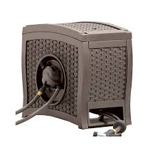 A garden hose is an essential piece of outdoor equipment, whether your lawn stretches across several acres or you have a simple patio garden to manage. Suncast Plastic 125 Ft Hideaway Hose Reel Lowes Com Hose Reel Garden Hose Reel Hose Storage