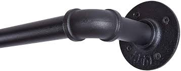 Black forest decor has a five star merchant rating on yahoo shopping and offers 100% customer satisfaction for all merchandise. Amazon Com Industrial Curtain Rod 28 48 Inch Curtain Rods Black Curtain Rod Outdoor Curtain Rod Rustic Curtain Rod Room Divider Curtain Rod Black Home Improvement