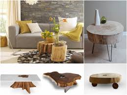 Wir zeigen euch besonders gelungende #tischdekos für das wohnzimmer! Baumstamm Tisch Der Eyecatcher Im Rustikalen Wohnzimmer