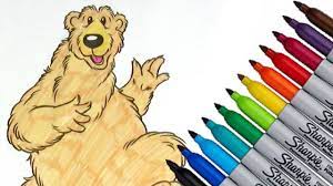 Bear In The Big Blue House Coloring Page 2017 New Hd Video For Kid Youtube