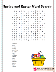The words may be hidden in any of the following directions: 5 Free Printable Spring And Easter Word Search Puzzles