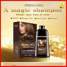 Hair Dye Shampo Natural Argan Oil Essence Instant Long Lasting Hair Dye 500ml In 2021 Hair Color Shampoo Hair Dye Shampoo Color Shampoo