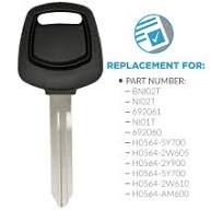 Keyless2Go Replacement for New Uncut Transponder Ignition 4D60 Chip Car Key  NI01T
