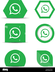 whatsapp whats app icon logo collection set Social media Vector Illustrator Stock Vector Image & Art - Alamy