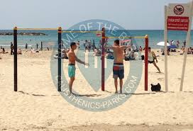 Tel aviv beach, tel aviv, israel. Tel Aviv Outdoor Gym At The Beach Israel Spot
