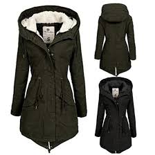 Quube Long Thick Jacket Coat Women Winter Parka Fw120 With Xl Hood Jet Lag D Women S Clothing