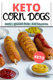 Low Carb Keto Corn Dog Recipe Only 6 6g Net Carbs Recipe In 2020 Corndog Recipe Corn Dogs Gluten Free Corn Dogs