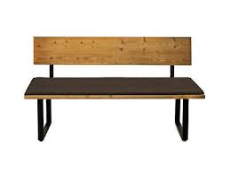Sitzbank mit lehne esszimmer sitzbank esstisch eckbank esstisch sitzbank küche esstisch bank mit lehne stühle mit hoher rückenlehne esszimmer möbel sitzen. Curby Sitzbank Mit Lehne Sitzkissen Braun Altholz Optik Thermo Fichte B180 Cm Eur 359 29 Picclick At