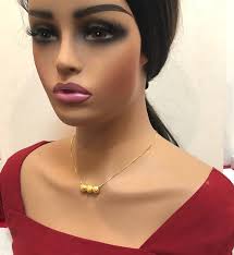 Beau collier de perles en or, collier en or minimaliste, colliers