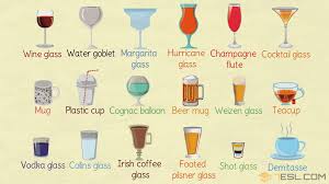 Below are outlined some of the different glass styles you may see. Glassware List Of Cups And Glasses With Pictures 7esl