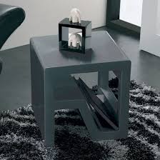 Fibro End Table In High Gloss Grey Beistelltisch Tisch Couchtisch